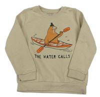 Béžová mikina s mrožom Primark