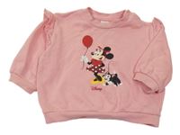 Ružová mikina s Minnie a volánikmi H&M
