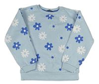 Svetlomodrá kvetovaná mikina Primark