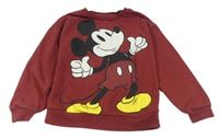 Vínová mikina s Mickeym 