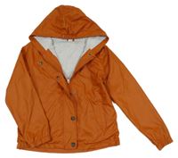 Hrdzavá vodeodolná jarná bunda s kapucňou ZEEMAN