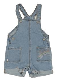 Svetlomodré rifľové na traké kraťasy s dúhou Primark