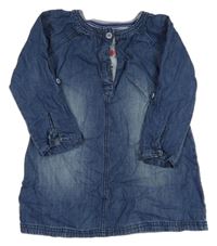 Tmavomodré rifľové šaty Mothercare