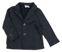 Tmavomodré melírované teplákové sako Topolino