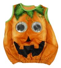 Kostým - Oranžová plyšová vesta - dýně