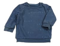 Tmavomodrá mikina s nápismi George