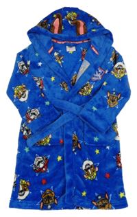 Tmavomodrý plyšový župan s kapucí - Tlapková Patrola Primark