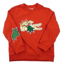 Červená mikina s logom Lacoste