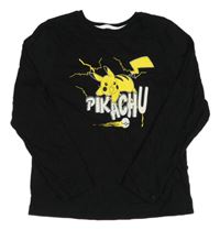 Černé triko s Pikachuem 