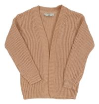 Růžový třpytivý svetrový cardigan C&A