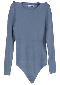 Dámské šedomodré žebrované svetrové body Abercrombie&Fitch
