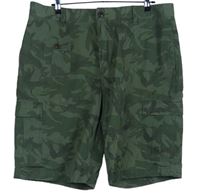 Pánské khaki army plátěné kraťasy s kapsami Mantaray vel. 40
