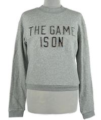 Nové - Dámská šedá mikina s nápisem H&M