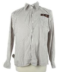 Dámska biela kockovaná blúzka Betty Barclay