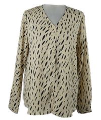 Dámská béžovo-černá vzorovaná halenka Colloseum 