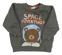 Hnedá mikina s medvedíkom H&M