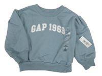 Nové- Modrá mikina s nápisem GAP