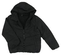 Černá šusťáková zimní bunda s kapucí St. Bernard