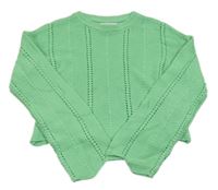 Zelený crop sveter Primark