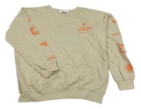 Béžová mikina s nápisom Reserved