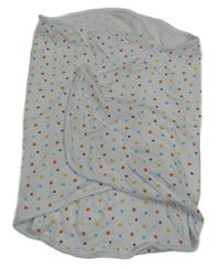 Bílá bavlněná zavinovačka s hvězdičkami