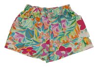Zeleno-farebné vzorované kraťasy Primark