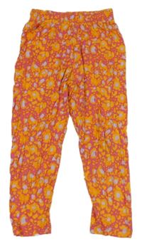 Ružovo-vzorované ľahké nohavice Dunnes Stores