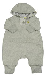 Svetlosivá tepláková zateplená kombinéza s kapucňou Mothercare