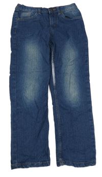 Tmavomodré straight rifle 