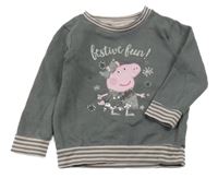 Tmavosivá mikina s Pepinou