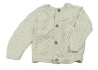 Krémový perforovaný prepínaci sveter F&F