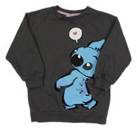 Tmavosivá mikina so Stitchem Disney