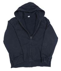 Čierna prepínaci mikina s kapucňou Tu