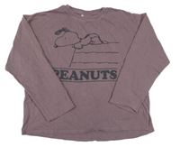 Fialové tričko so Snoopym