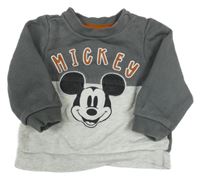 Tmavošedo-sivá mikina s Mickeym C&A