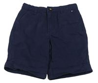 Tmavomodré plátěné chino kraťasy Denim Co.