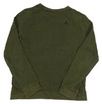Khaki mikina s výšivkou River Island