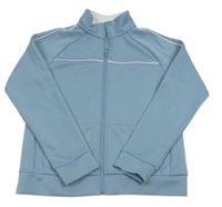Svetlomodrá prepínaci športová mikina s prúžkami H&M