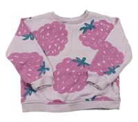 Světlerůžová mikina s malinami Zara