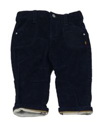 Tmavomodré menšestrové nohavice Obaibi