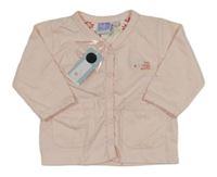 Nové - Světlerůžové propínací triko s nápisy Babyface 