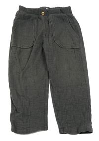 Sivé mušelínové nohavice Zara