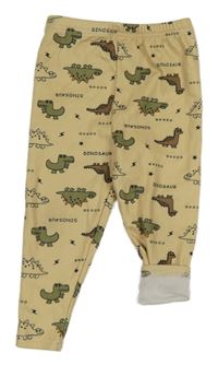 Žlté tepláky s dinosaurami Shein