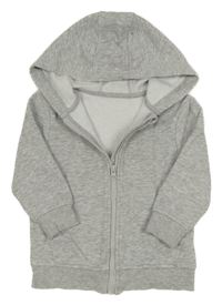 Sivá melírovaná prepínaci mikina s kapucňou George