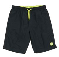 Tmavomodré šušťákové plážové kraťasy Hipp&Hopps