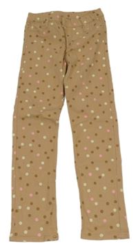 Béžové tregíny s bodkami H&M