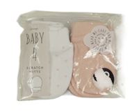 Nové - 4x - 2x starorůžové + 2x bílé rukavice se srdíčky George 