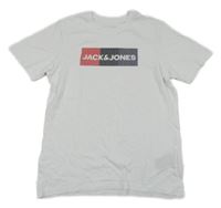 Bílé tričko Jack & Jones