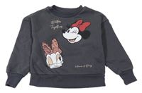 Tmavosivá oversize mikina s Minnií a Daisy Primark