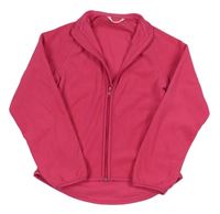 Tmavoružová fleecová prepínaci mikina H&M